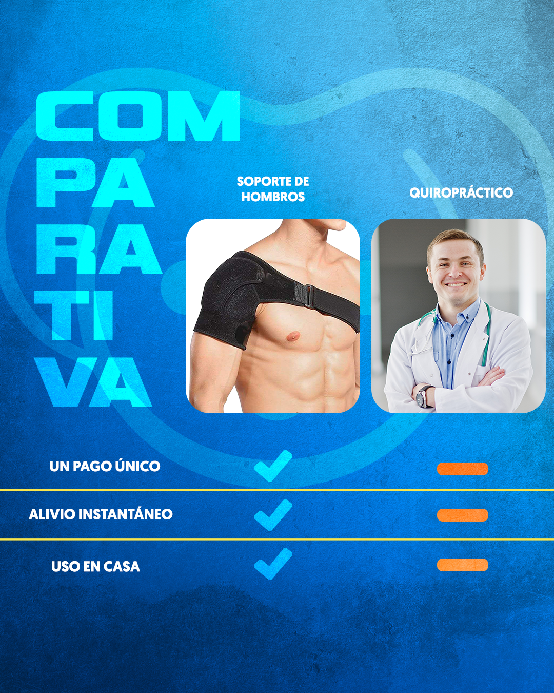Koala Bands | Soporte para el hombro + 10 parches terapéuticos